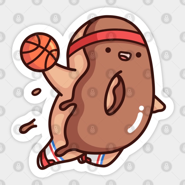 Brown Dunkin Donut Sticker by Proud Potato